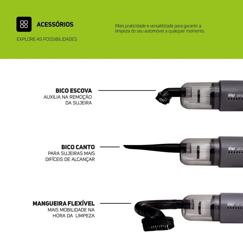 Aspirador Portátil Automotivo 12V WAP — imagem 3