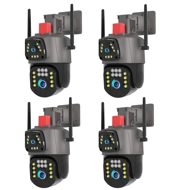 Detalhe 1 — Câmera Externa PTZ Wi-Fi Lente Dupla 2MP + 2MP —