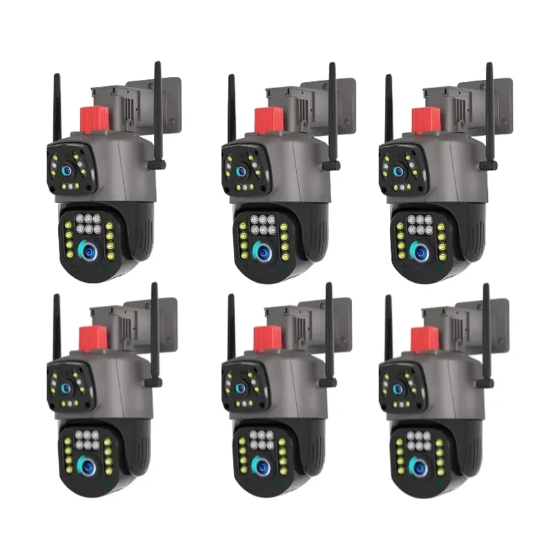 Detalhe 1 — Câmera Externa PTZ Wi-Fi Lente Dupla 2MP + 2MP —