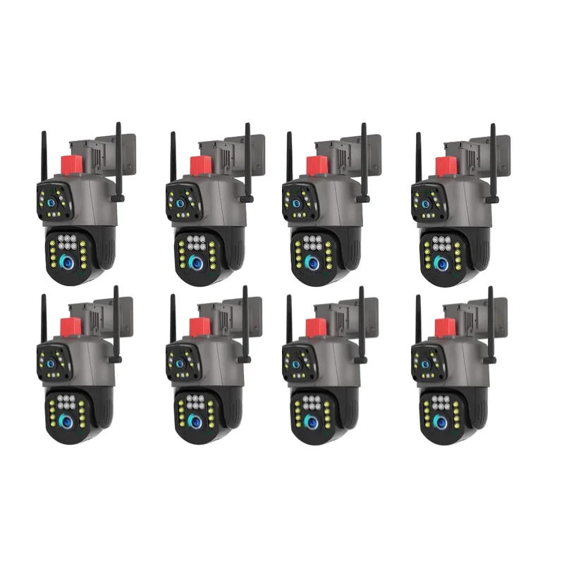 Detalhe 1 — Câmera Externa PTZ Wi-Fi Lente Dupla 2MP + 2MP —
