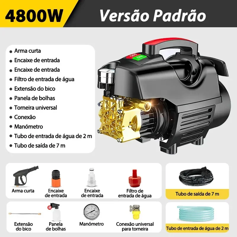 Imagem 3 de Lavadora de Alta Pressão Soarfly 4800W com Pistola, Bico