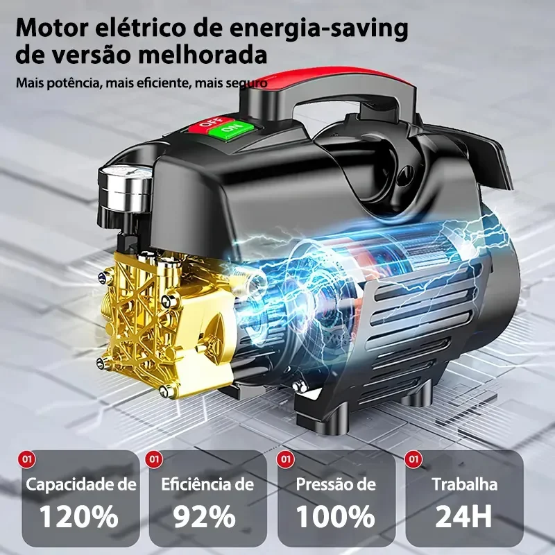 Imagem 8 de Lavadora de Alta Pressão Soarfly 4800W com Pistola, Bico