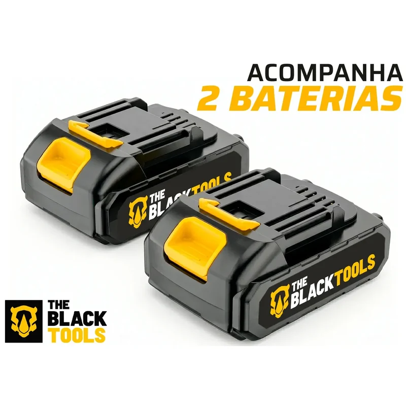 Detalhe 2 — Parafusadeira Furadeira de Impacto 21V The Black