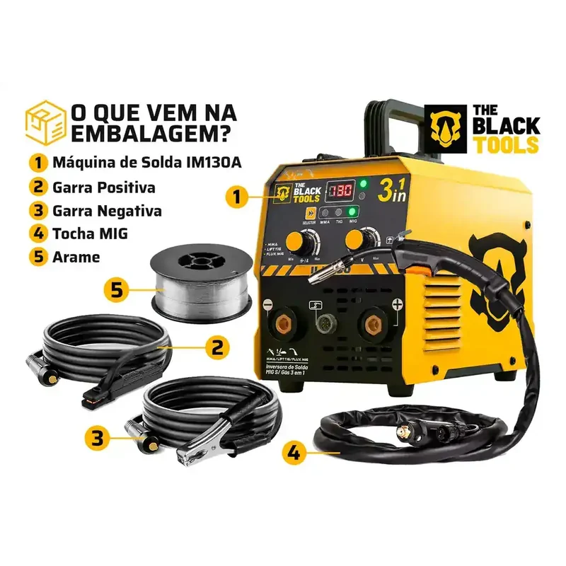Máquina de Solda 130A 3 em 1 — imagem 2