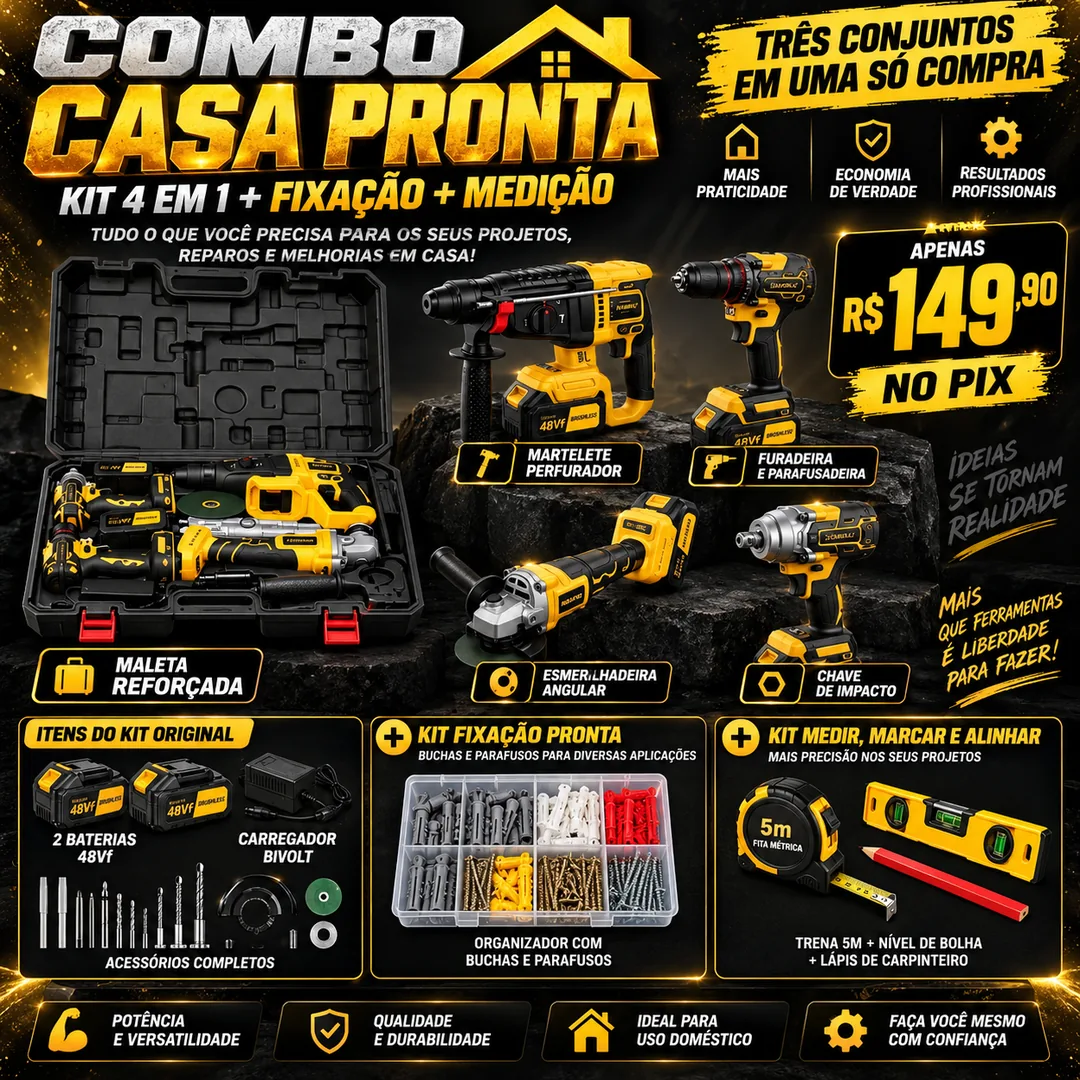 Combo Casa Pronta: Kit 4 em 1 + Acessórios — imagem 1