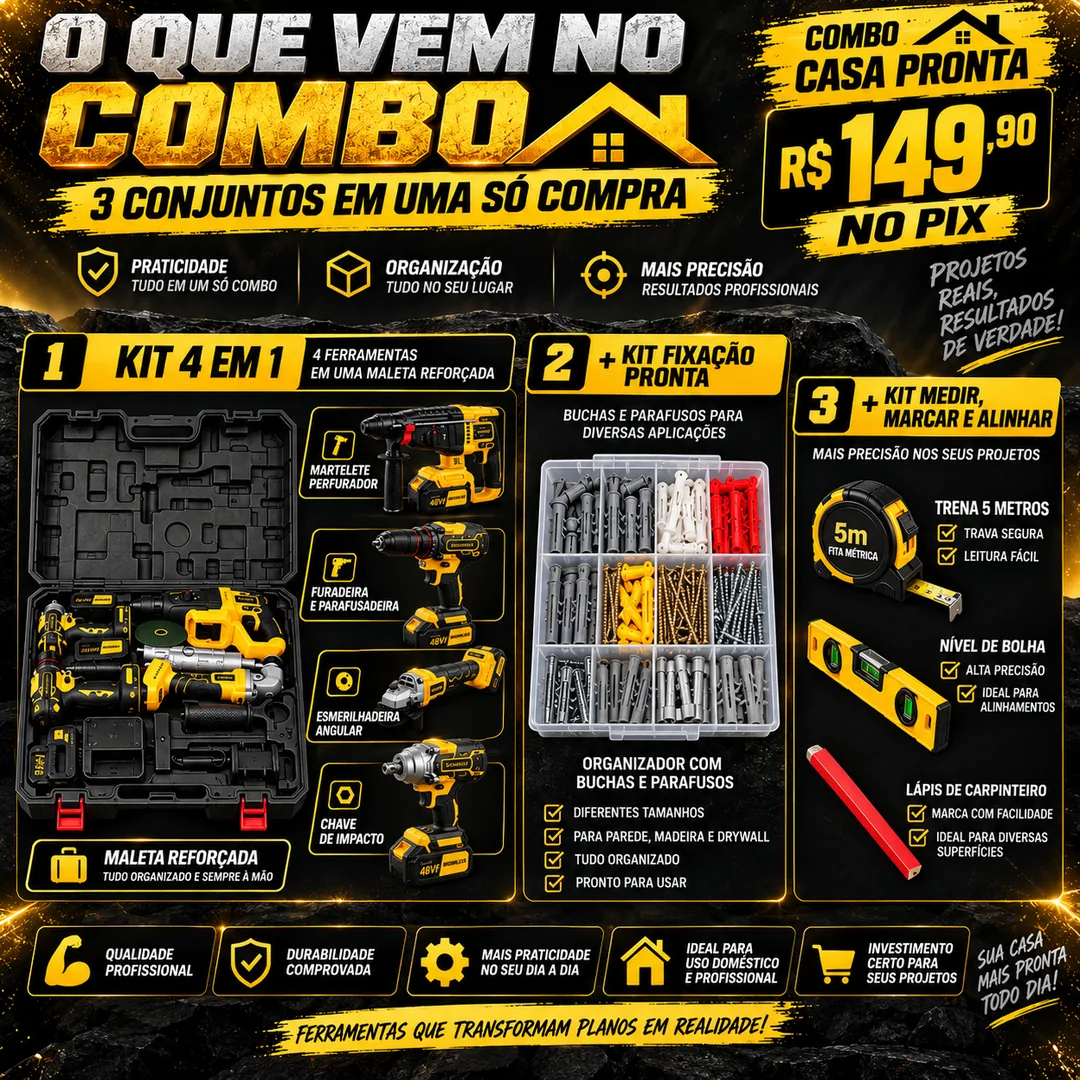 Combo Casa Pronta: Kit 4 em 1 + Acessórios — imagem 2